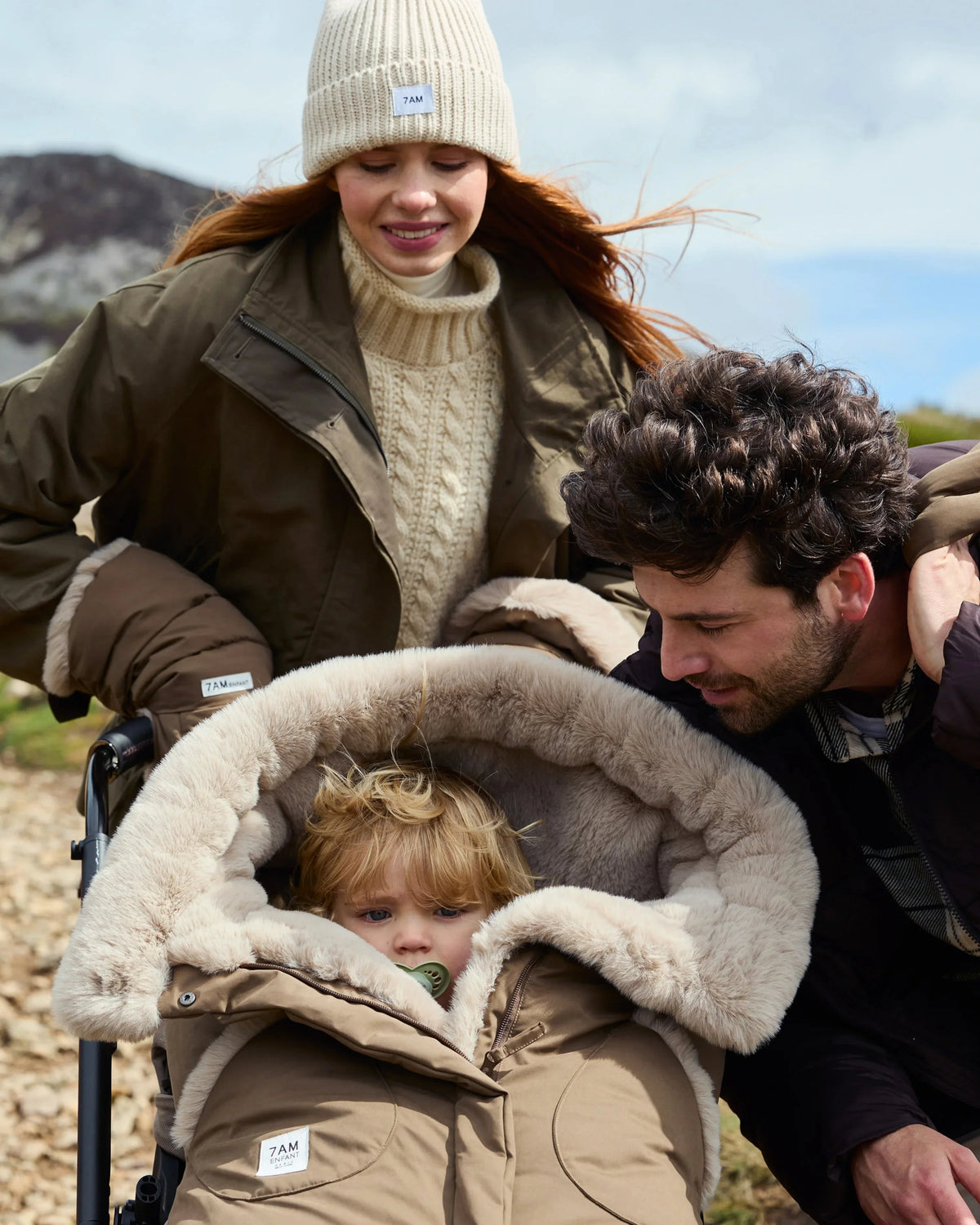 Moss Brown Faux Fur//