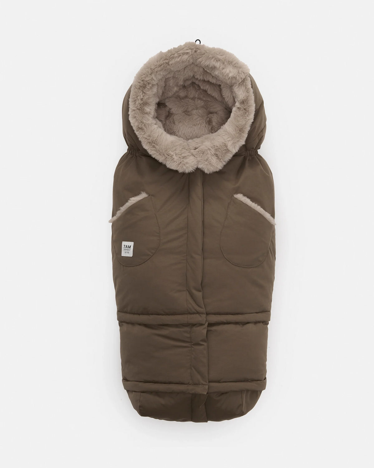 Moss Brown Faux Fur//