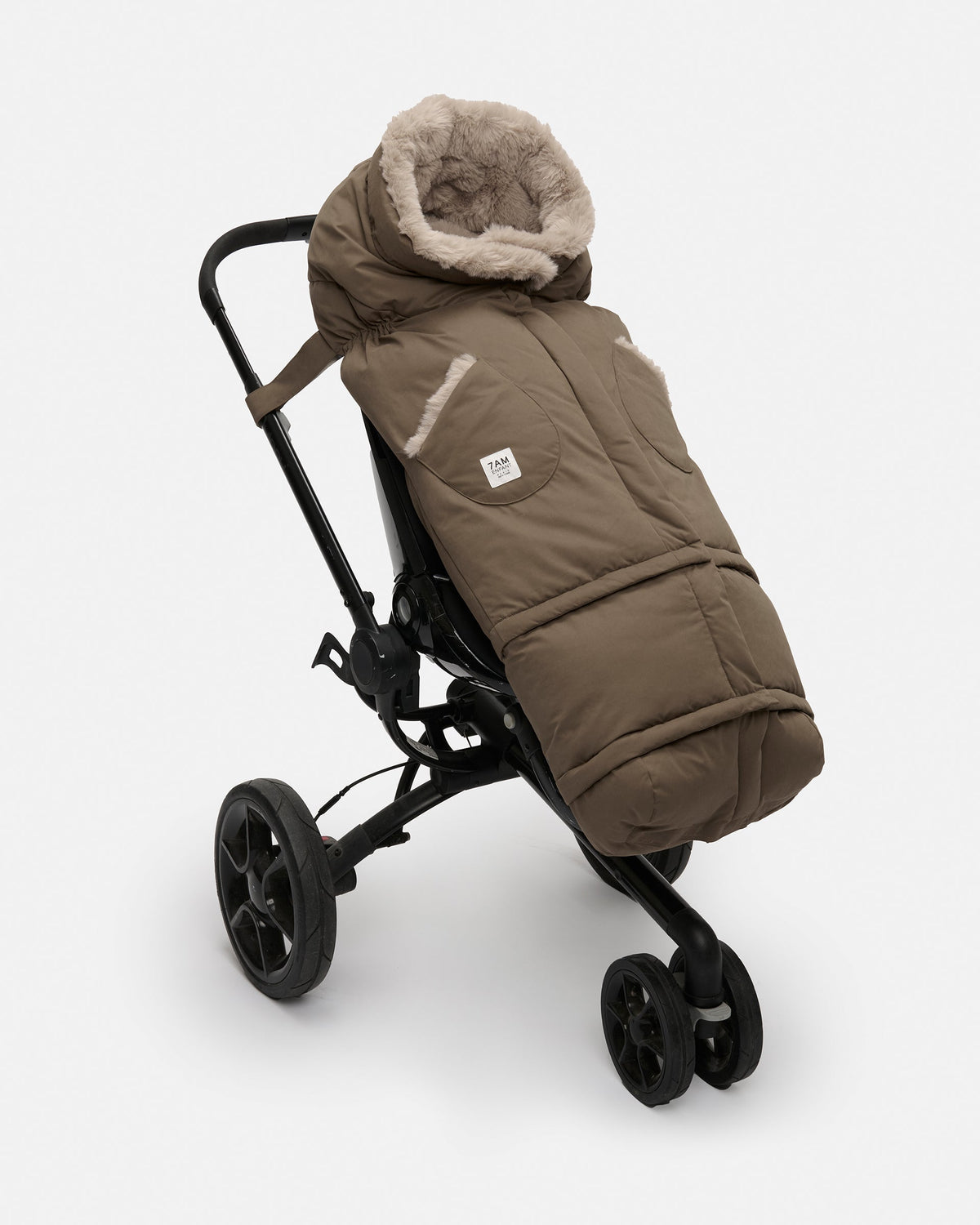 Moss Brown Faux Fur//