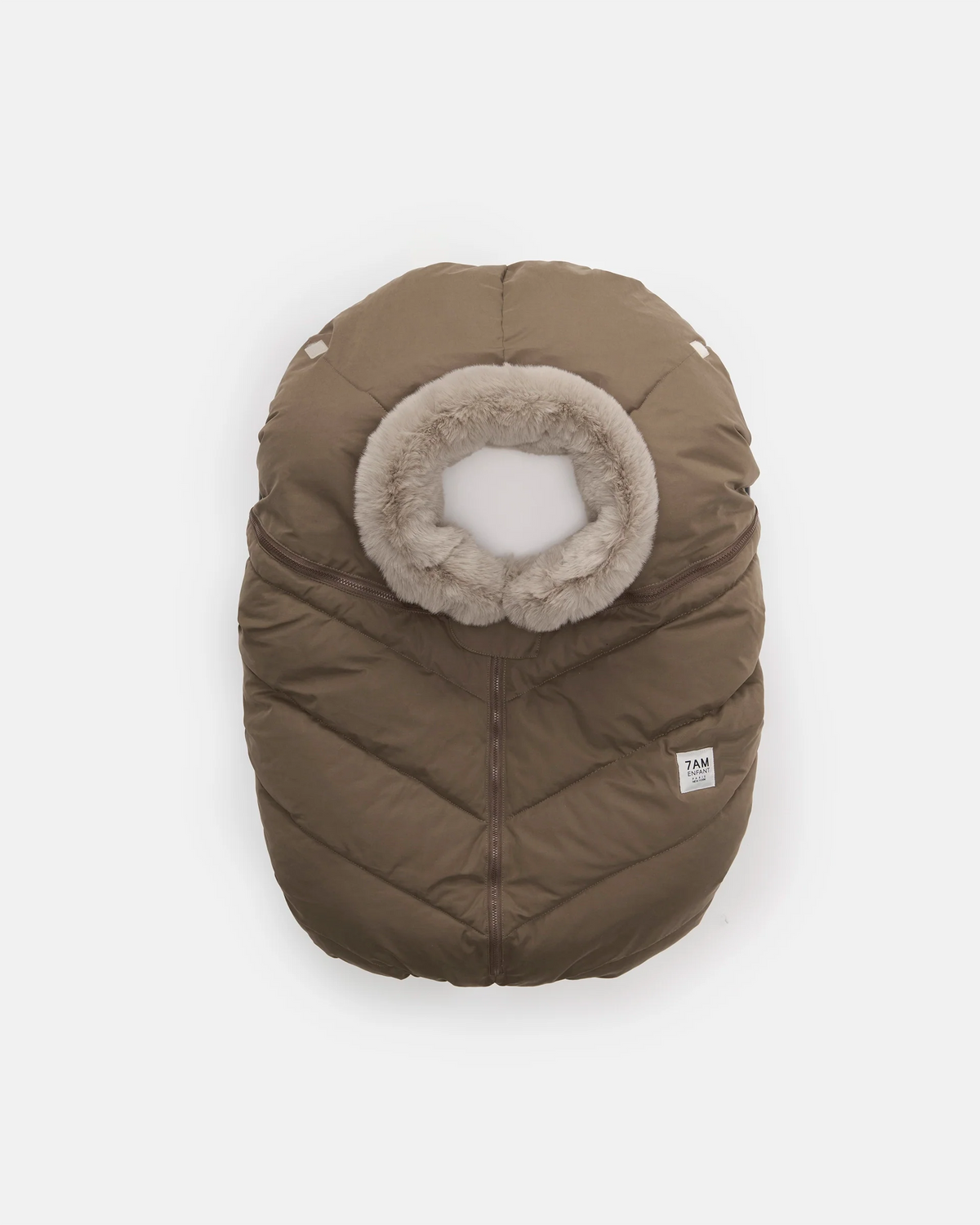 Moss Brown Faux Fur//