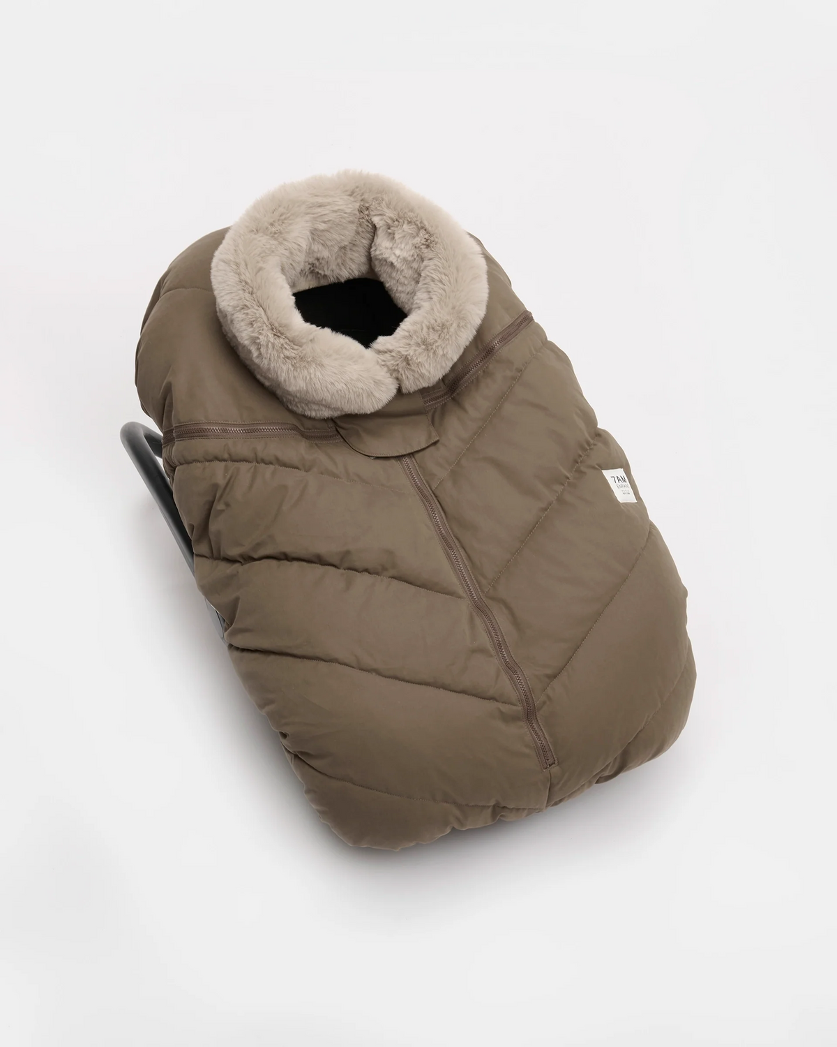 Moss Brown Faux Fur//