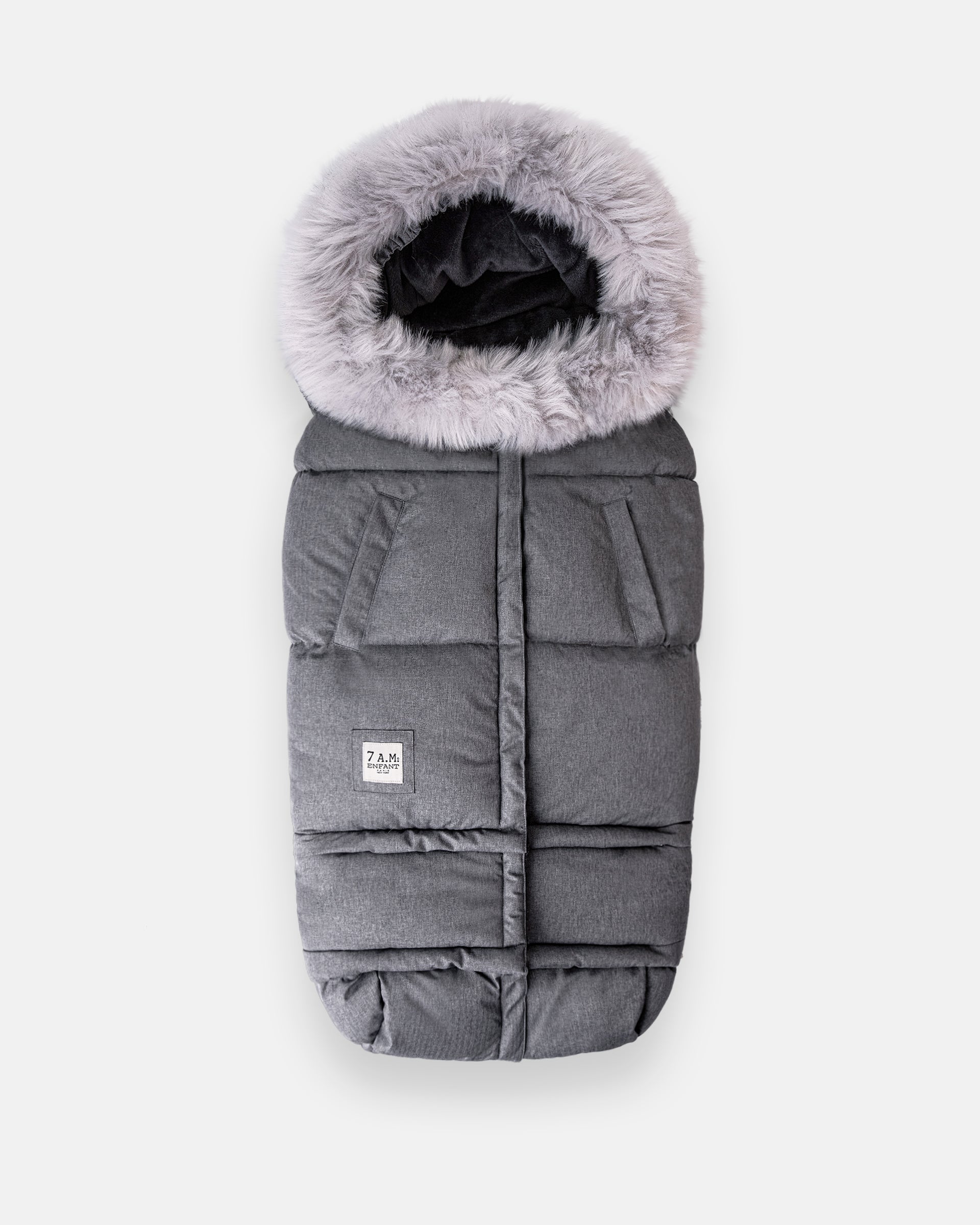 Heather Grey Dark - Arctic Faux Fur//