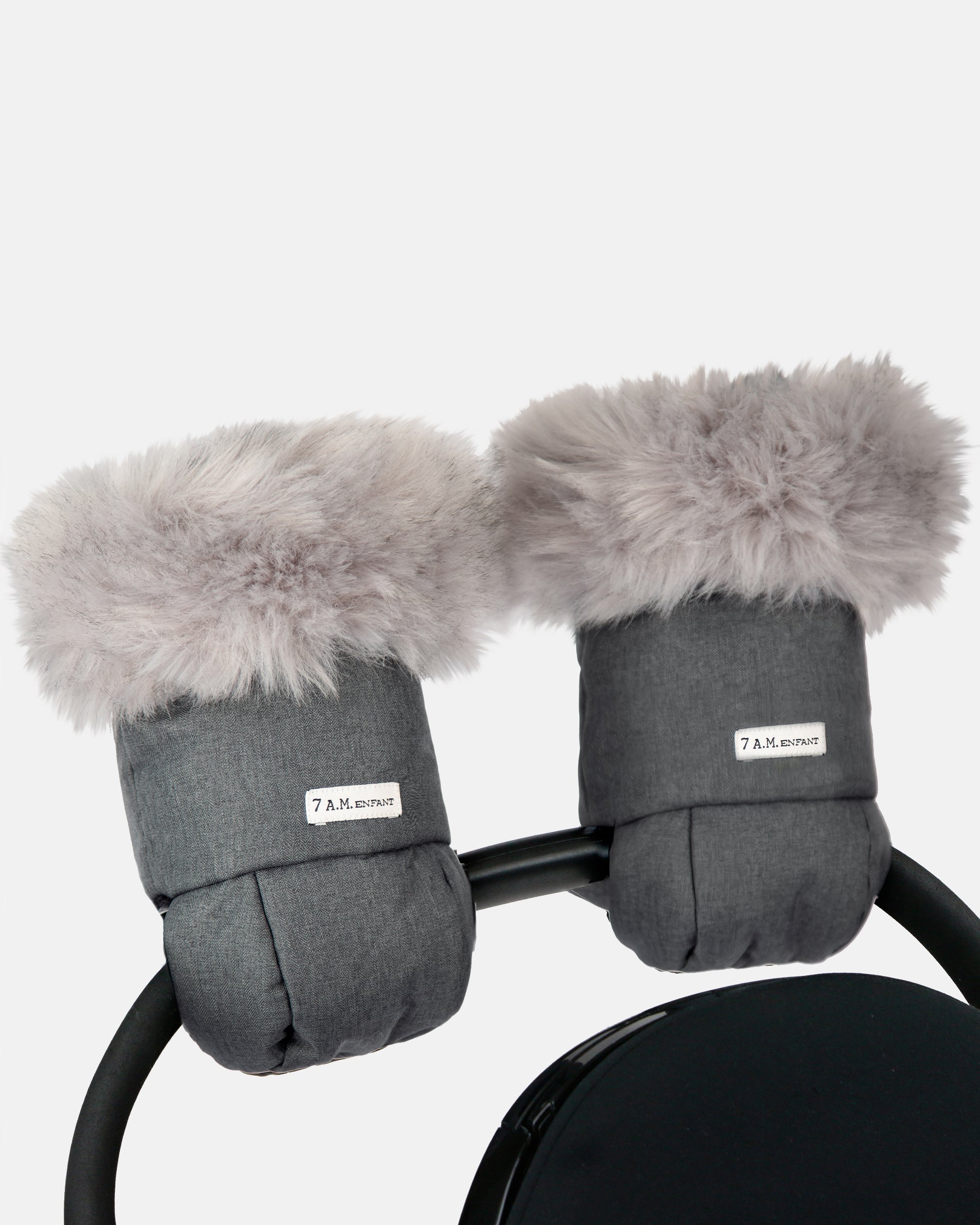 Heather Grey Dark - Arctic Faux Fur//