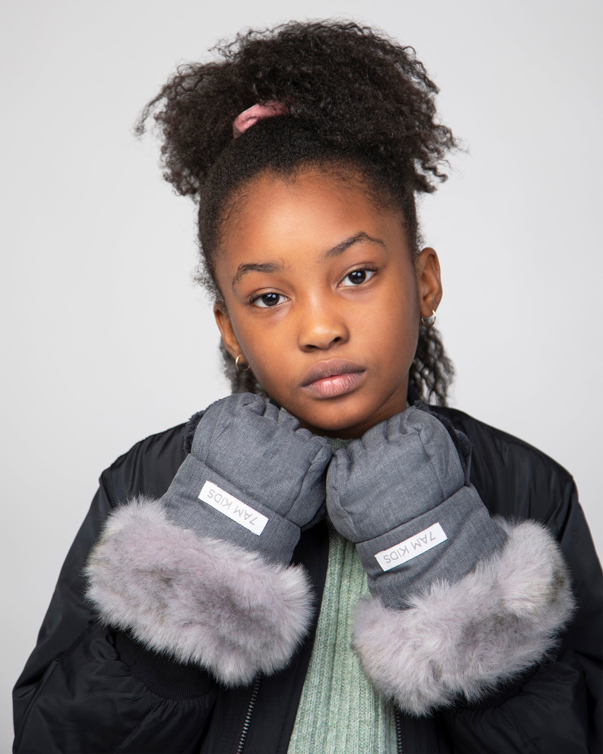 Heather Grey Dark - Arctic Faux Fur//