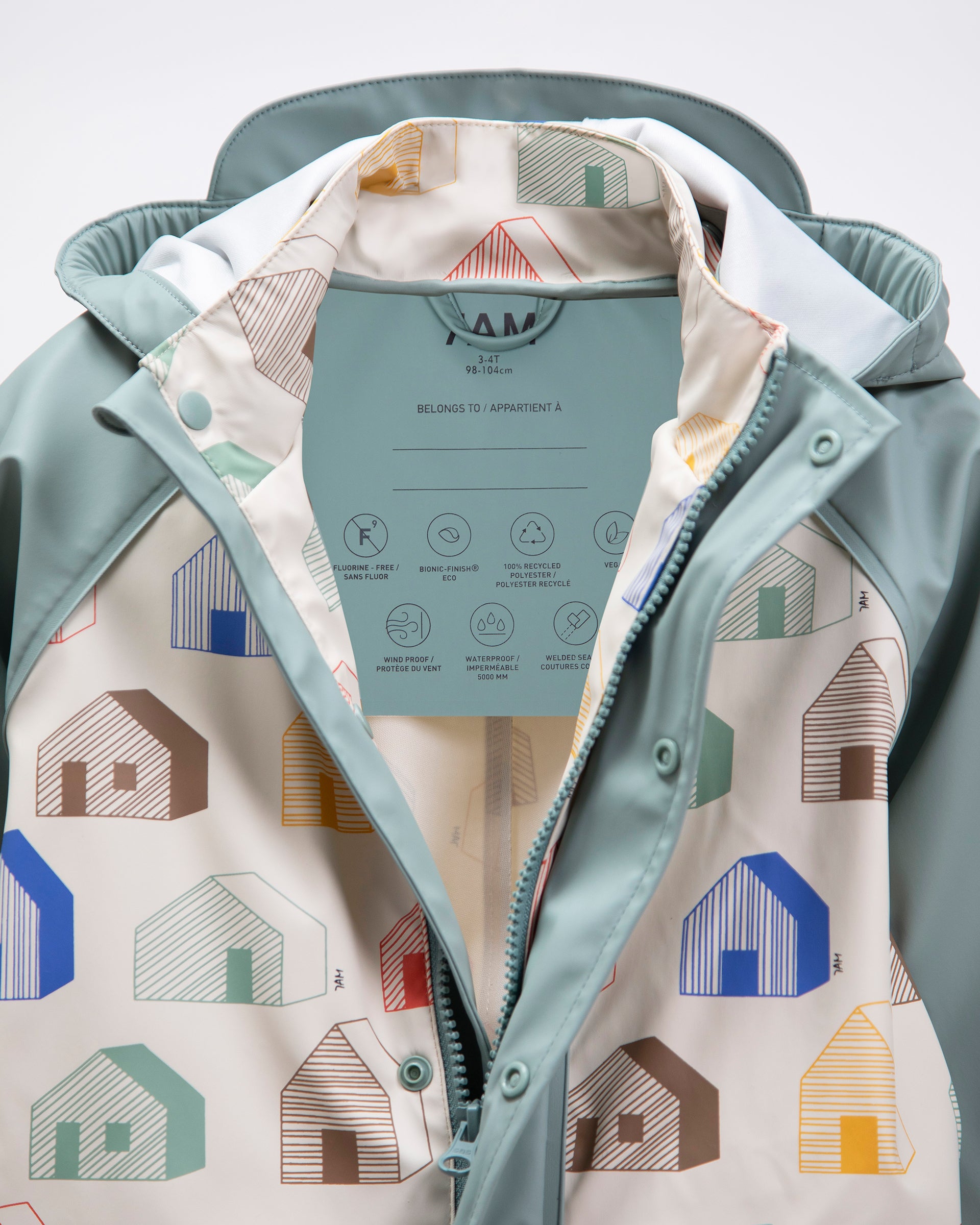 Rainy Houses Teal//