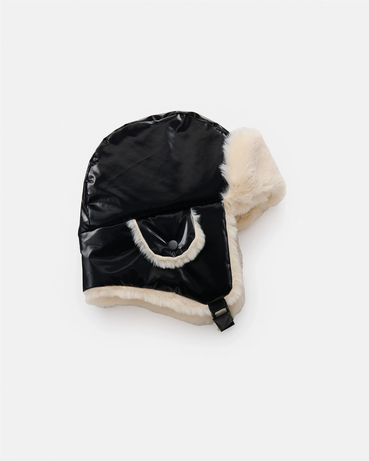 Black Liquid Shine Arctic Faux Fur