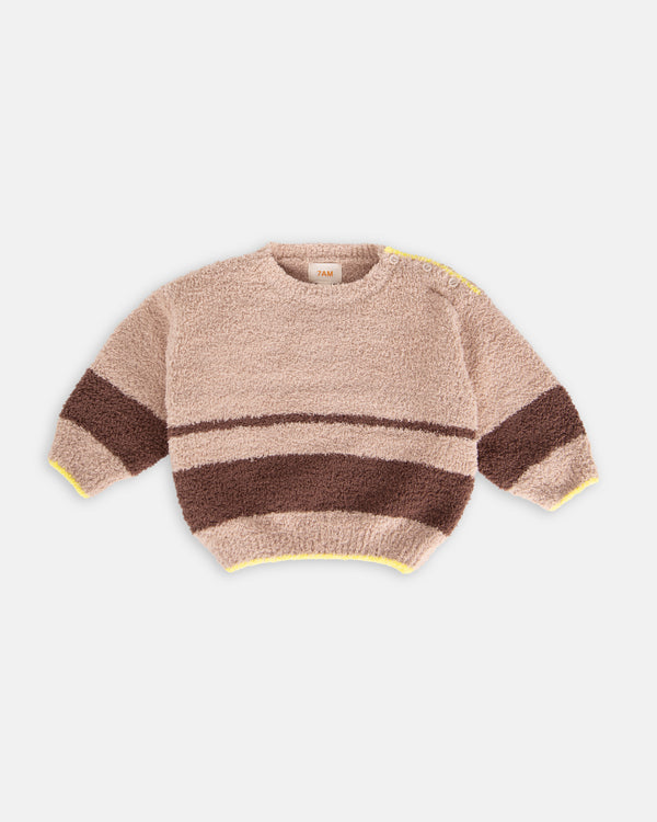 Inez Boxy Striped Knit Sweater main image 1