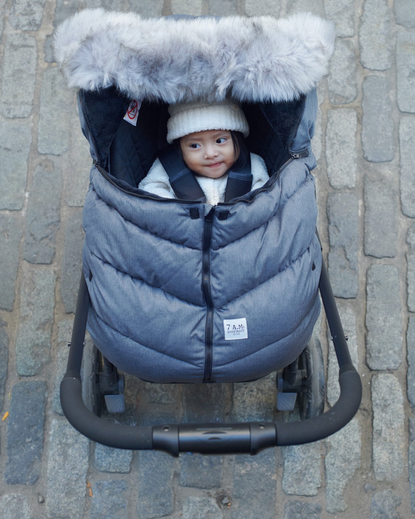 Heather Grey Dark - Arctic Faux Fur//