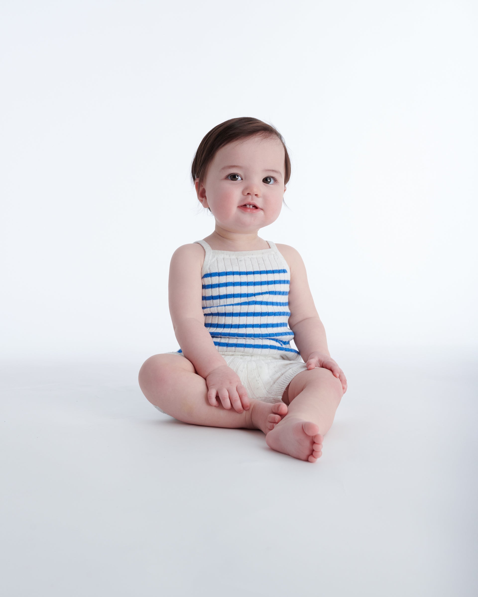 Seashell Blue Stripes//