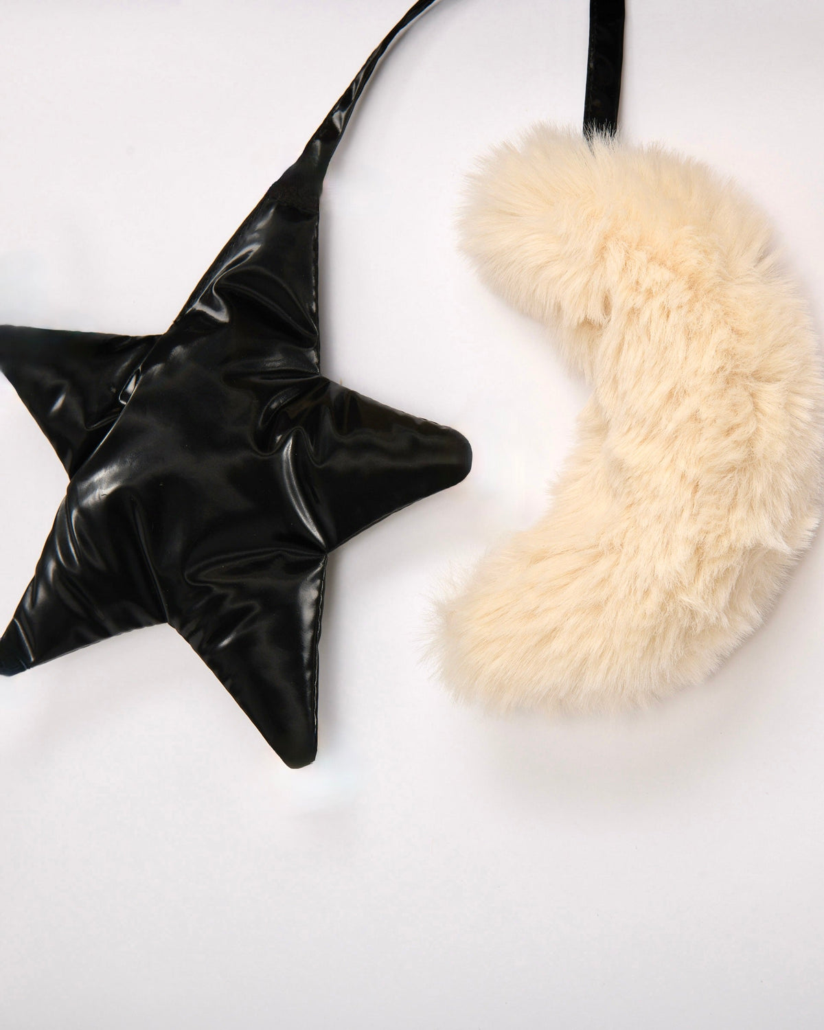 Black Liquid Shine Arctic Faux Fur//