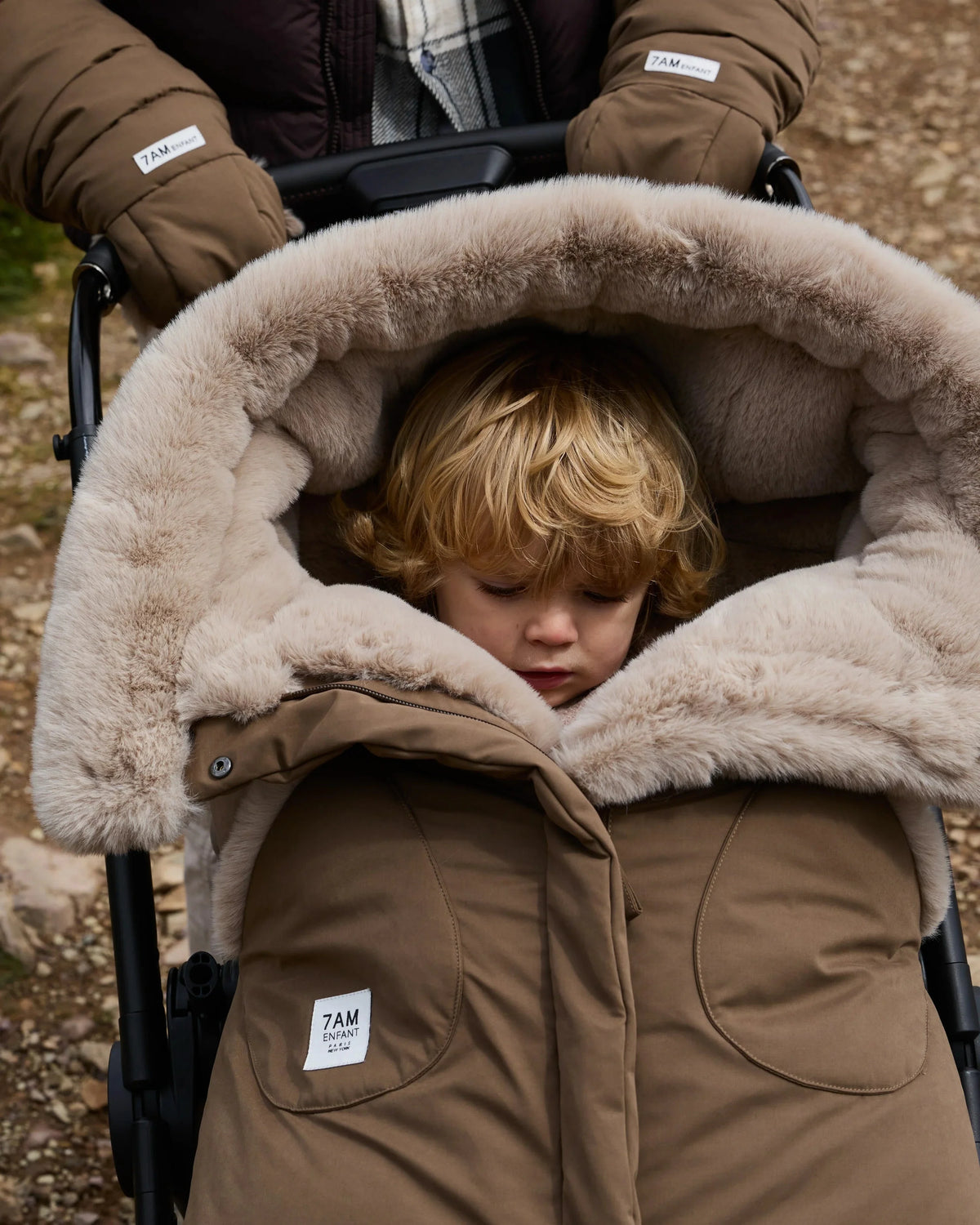 Moss Brown Faux Fur//