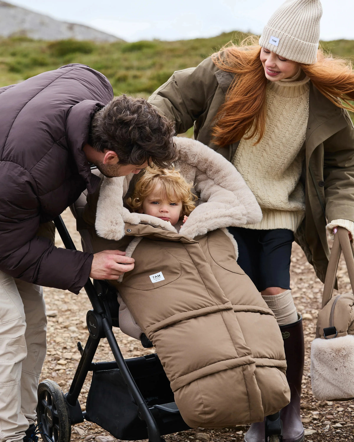Moss Brown Faux Fur//