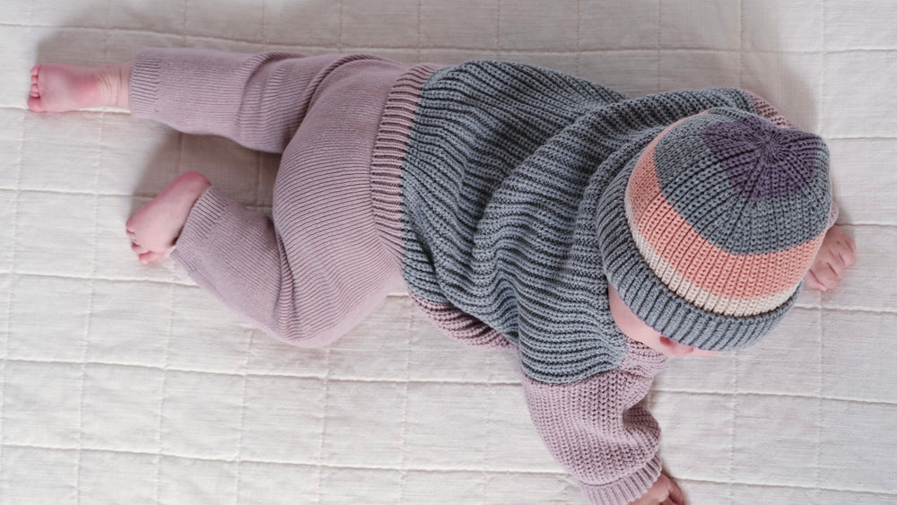 7AM Enfant Fuzzy Cushy Ribbed Blanket - Ash Rose