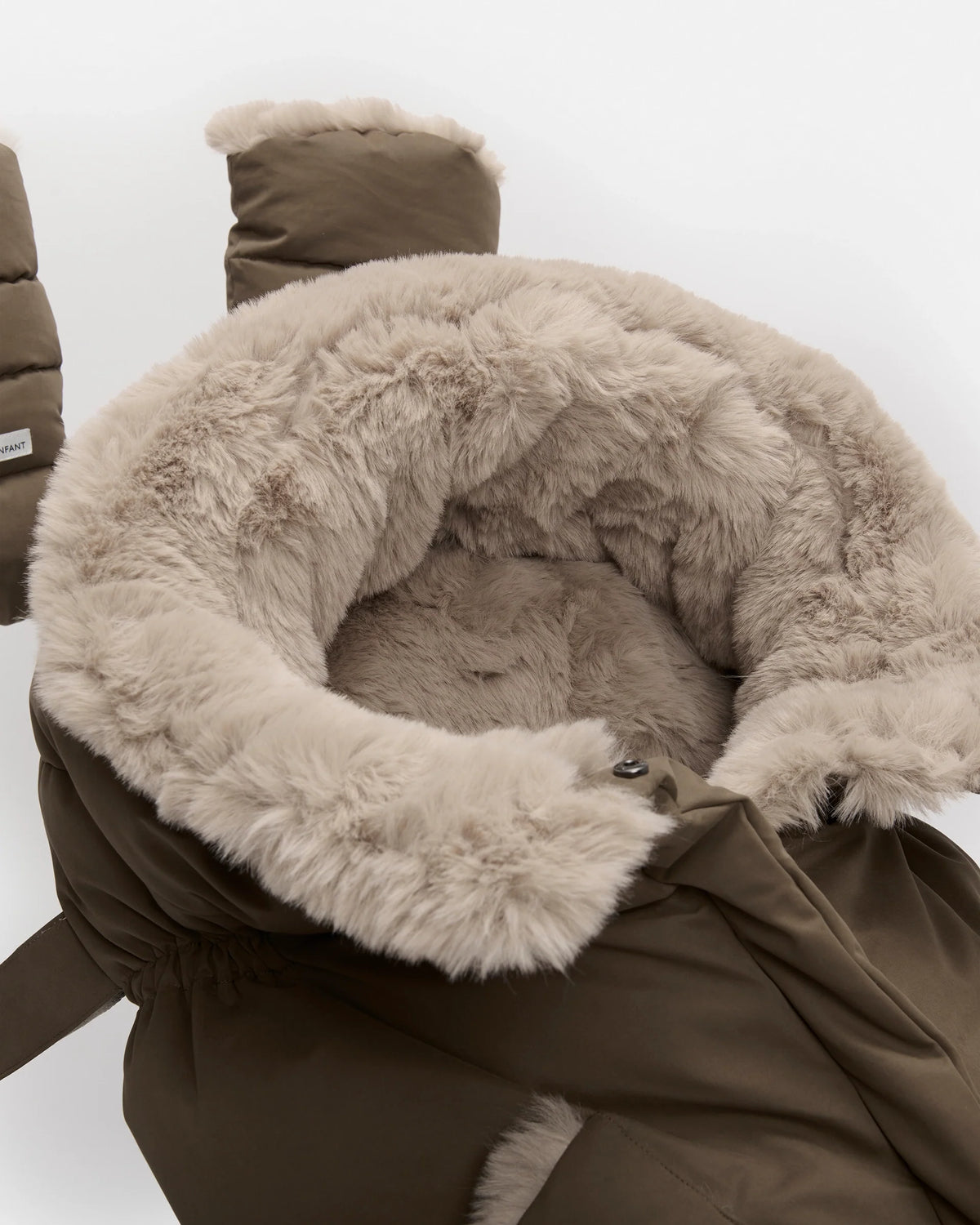Moss Brown Faux Fur//