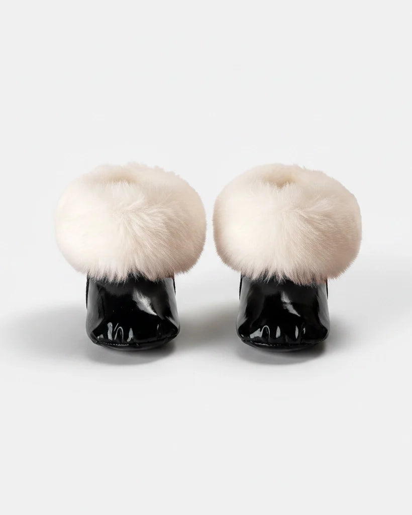 Black Liquid Shine Arctic Faux Fur