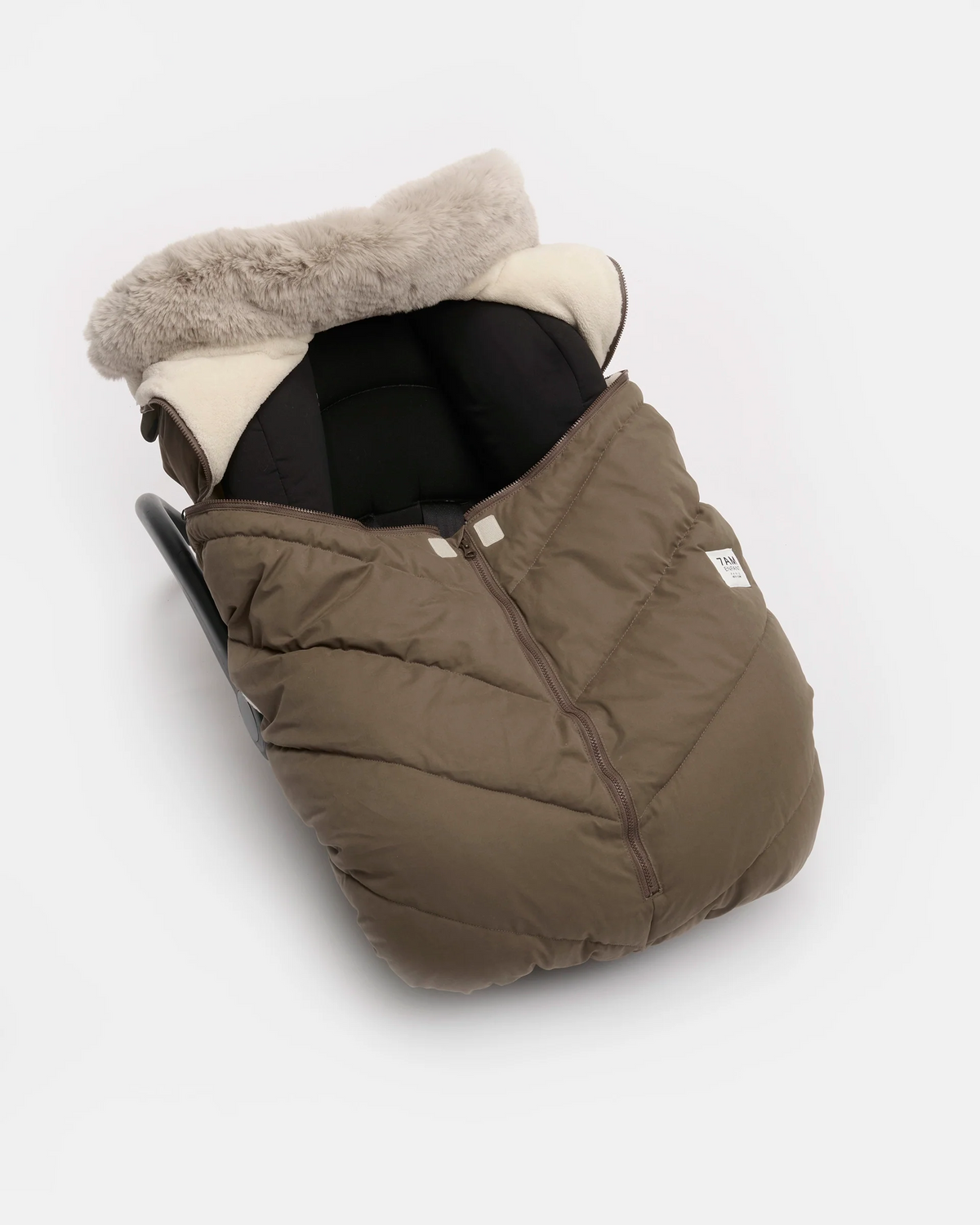 Moss Brown Faux Fur//