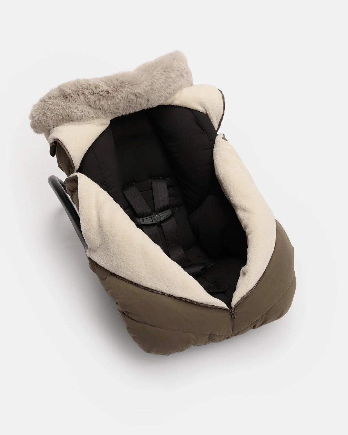 Moss Brown Faux Fur//