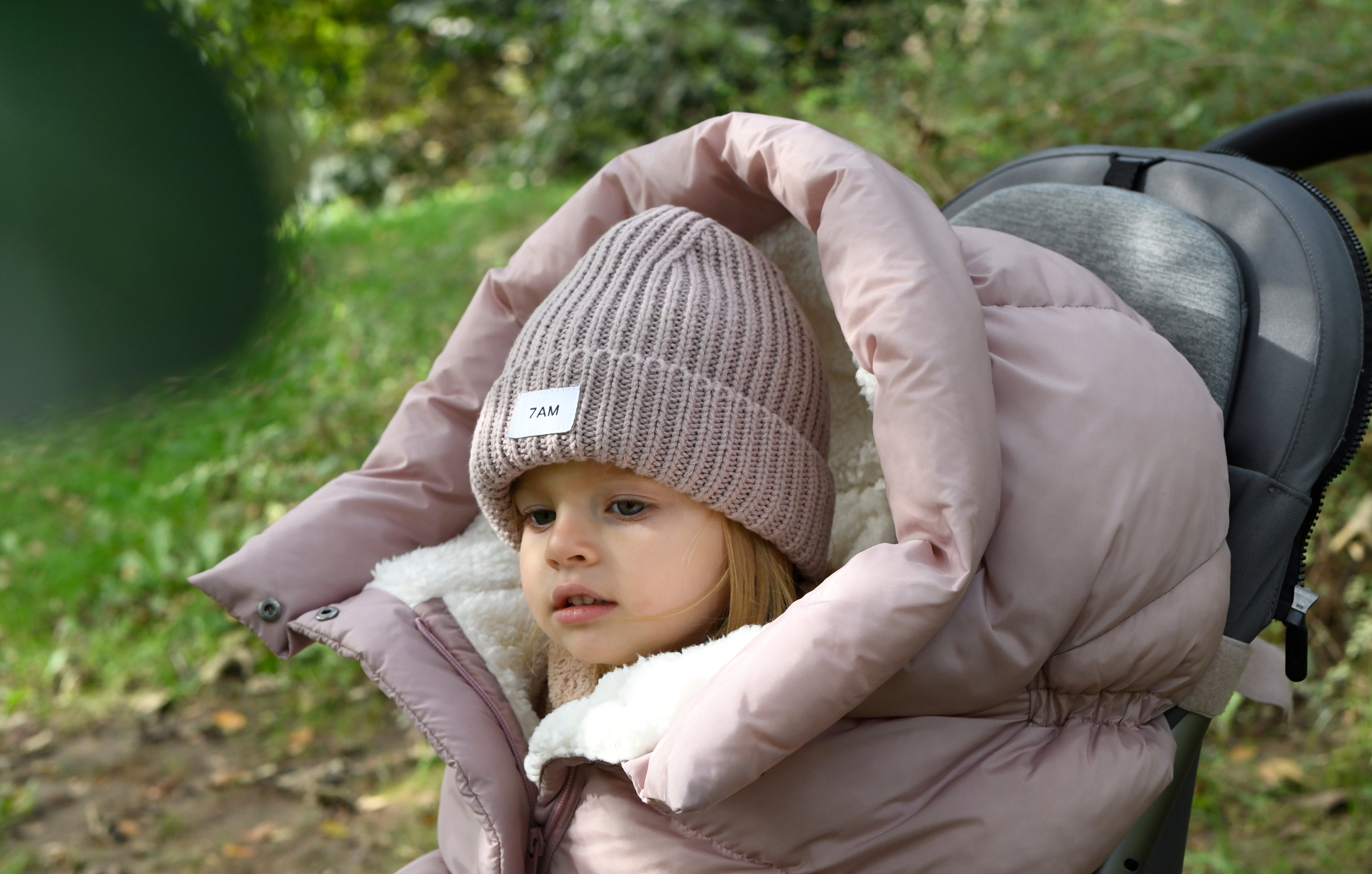 Jogging enfant New York fashion fille rose clair et gris