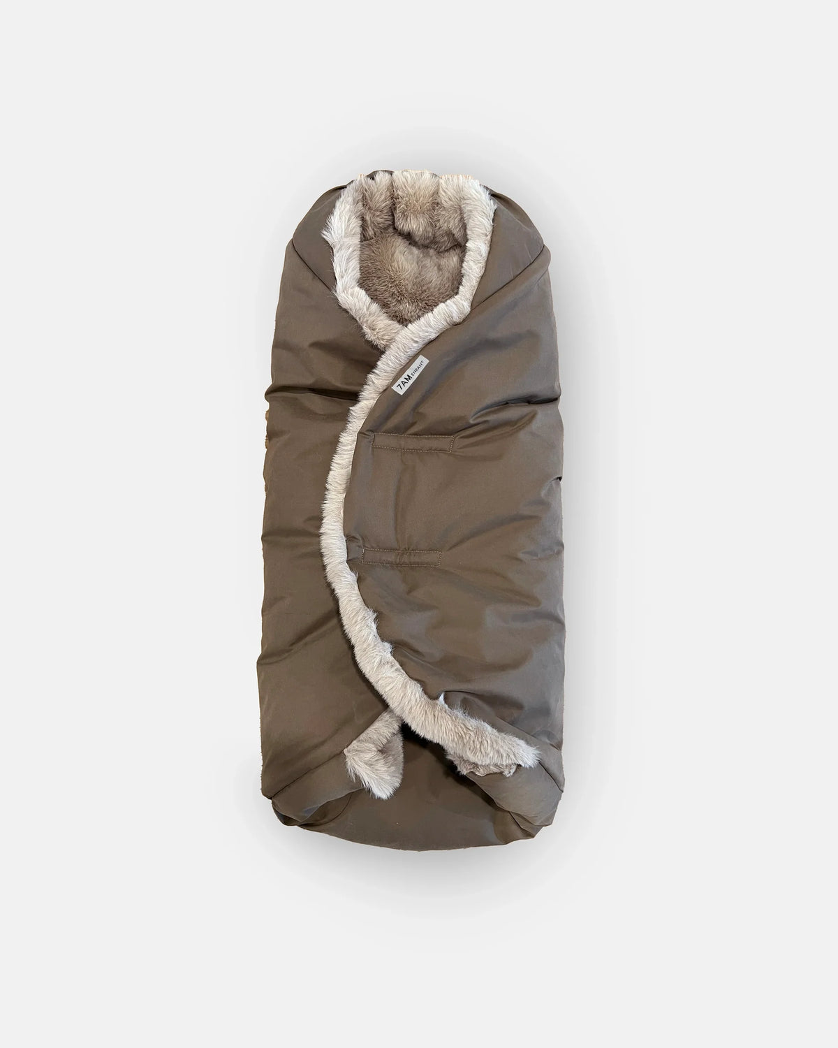 Moss Brown Faux Fur//