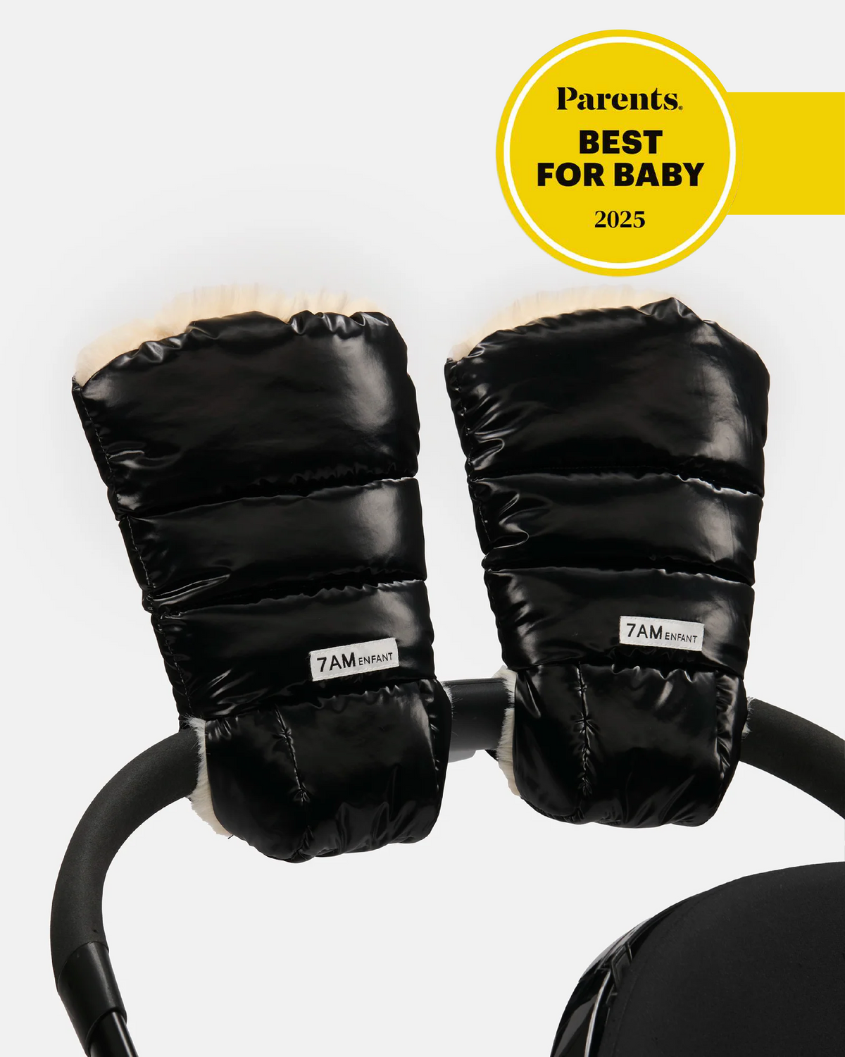 Black Liquid Shine Arctic Faux Fur//