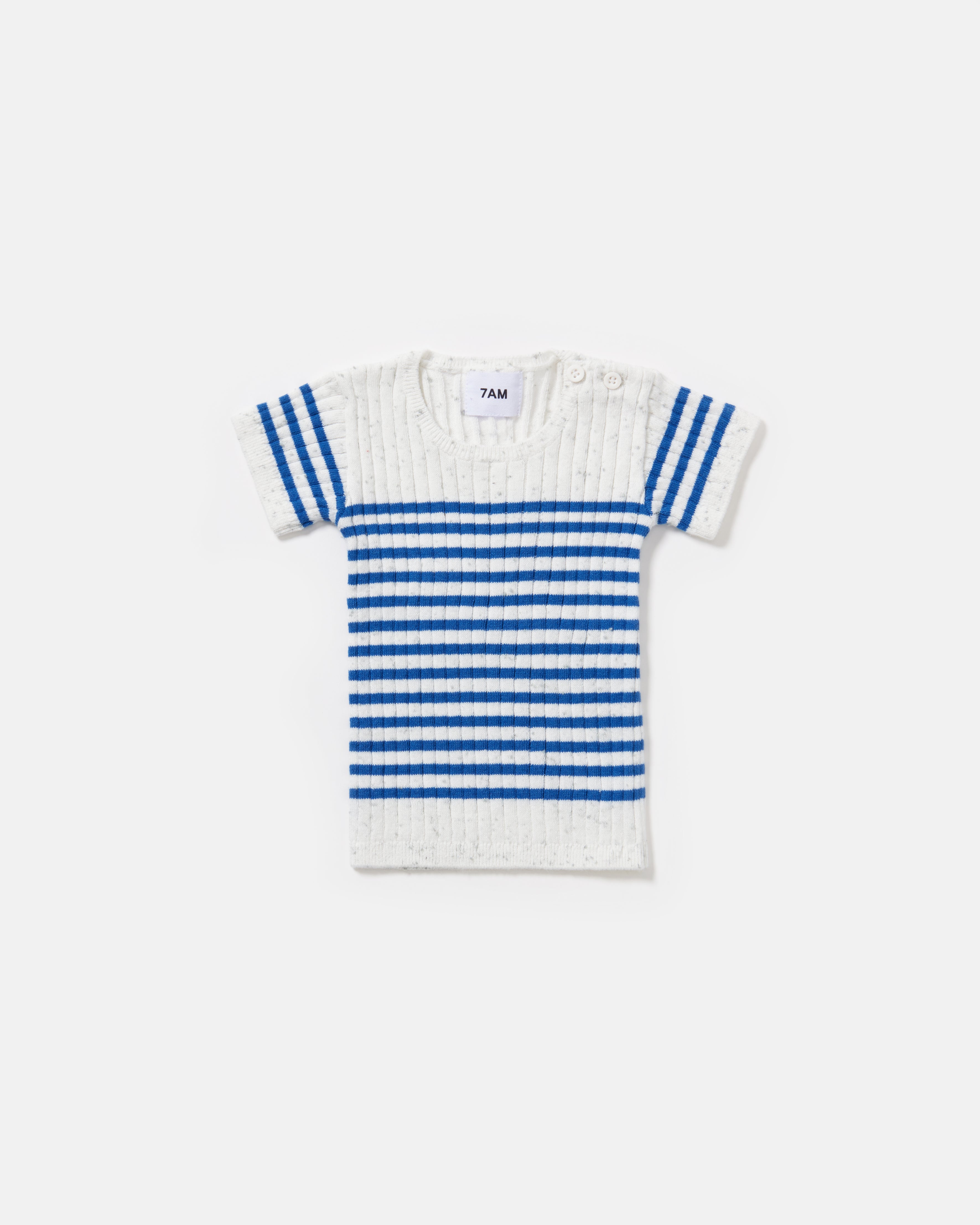Short Sleeve Ribbed Marinière Tee