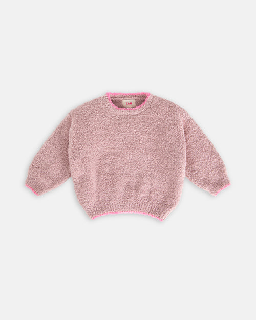 7AM Enfant Fuzzy Cushy Ribbed Blanket - Pecan