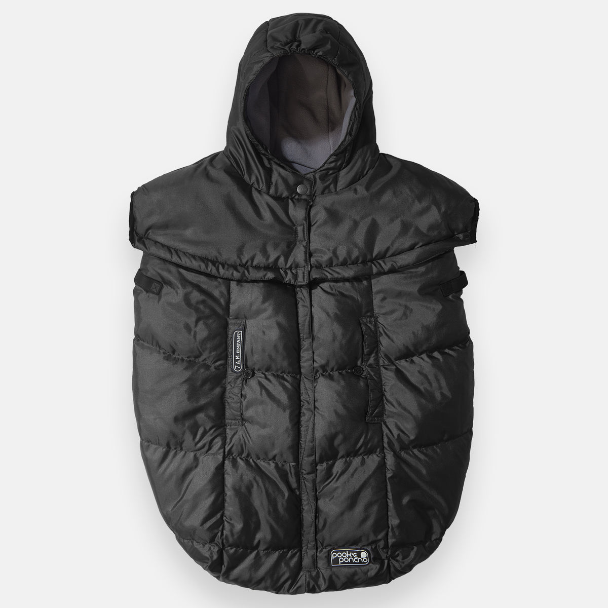 7AM-Enfant-POOKIE-PONCHO-BLACK 