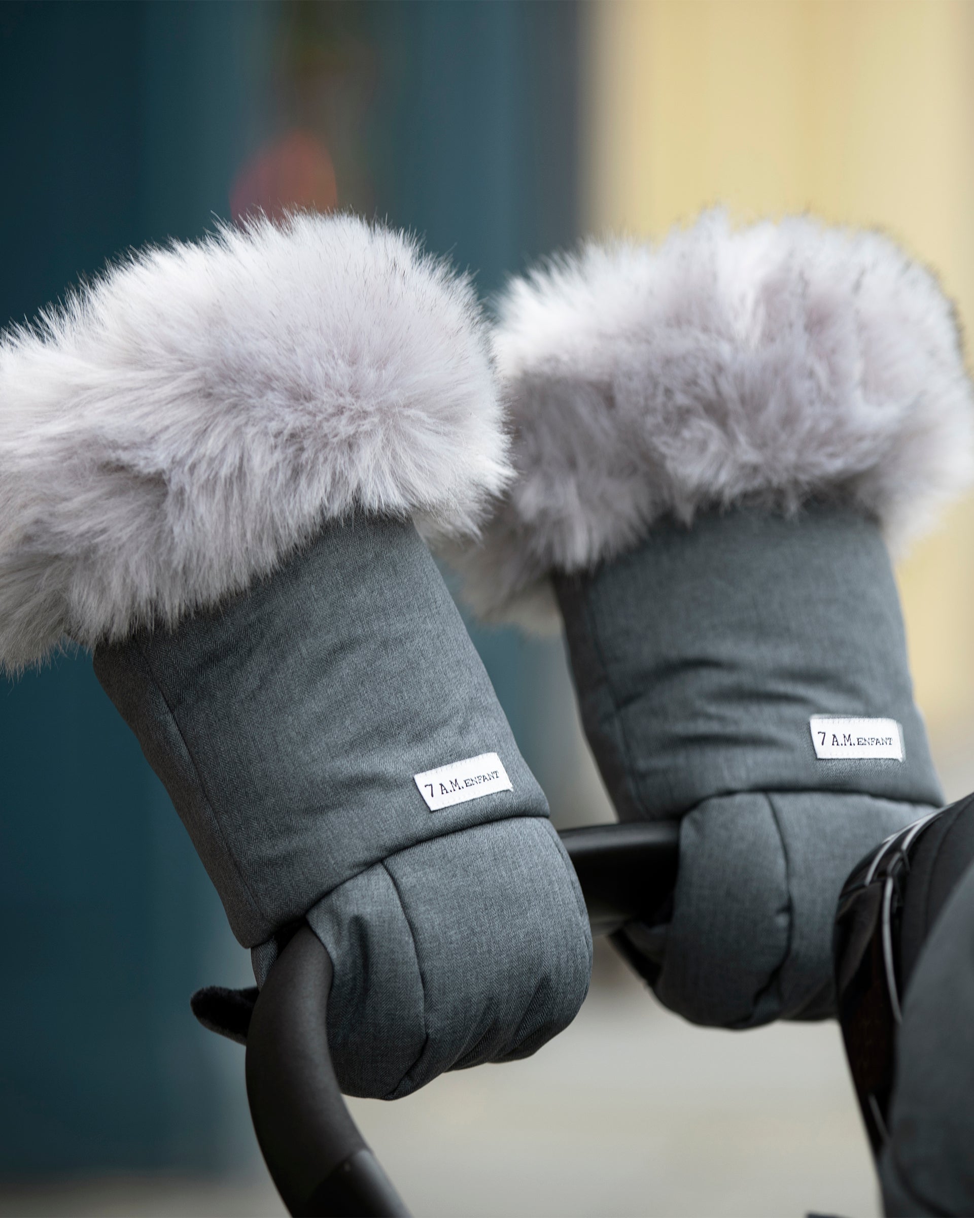 Heather Grey Dark - Arctic Faux Fur//