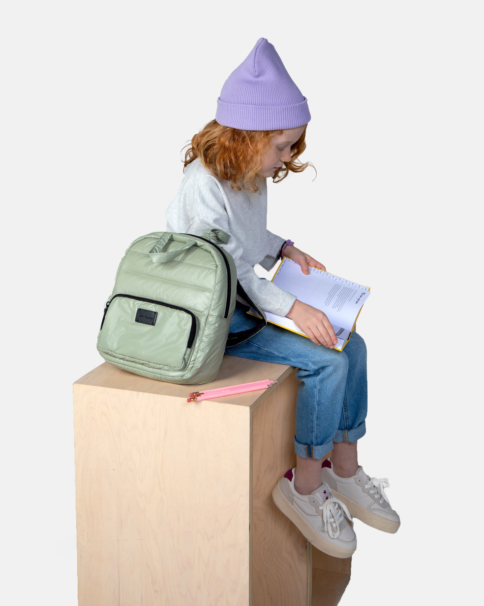 7AM Enfant Mini Backpack Mirage Blue Bows