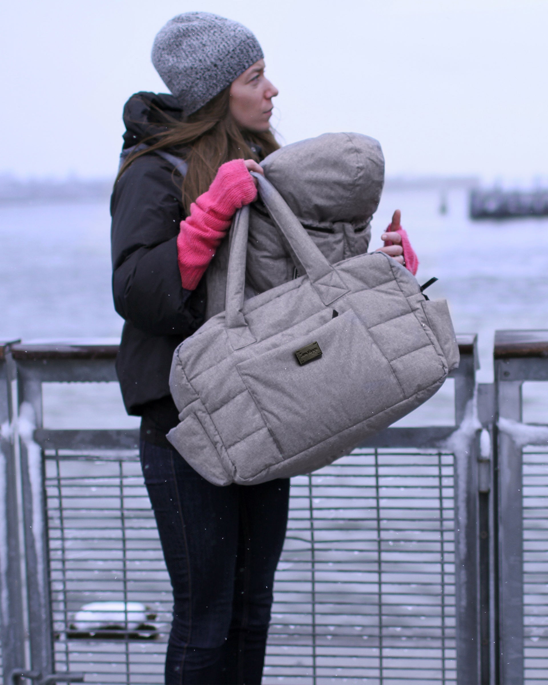 Heather Grey/Diaper Bag/