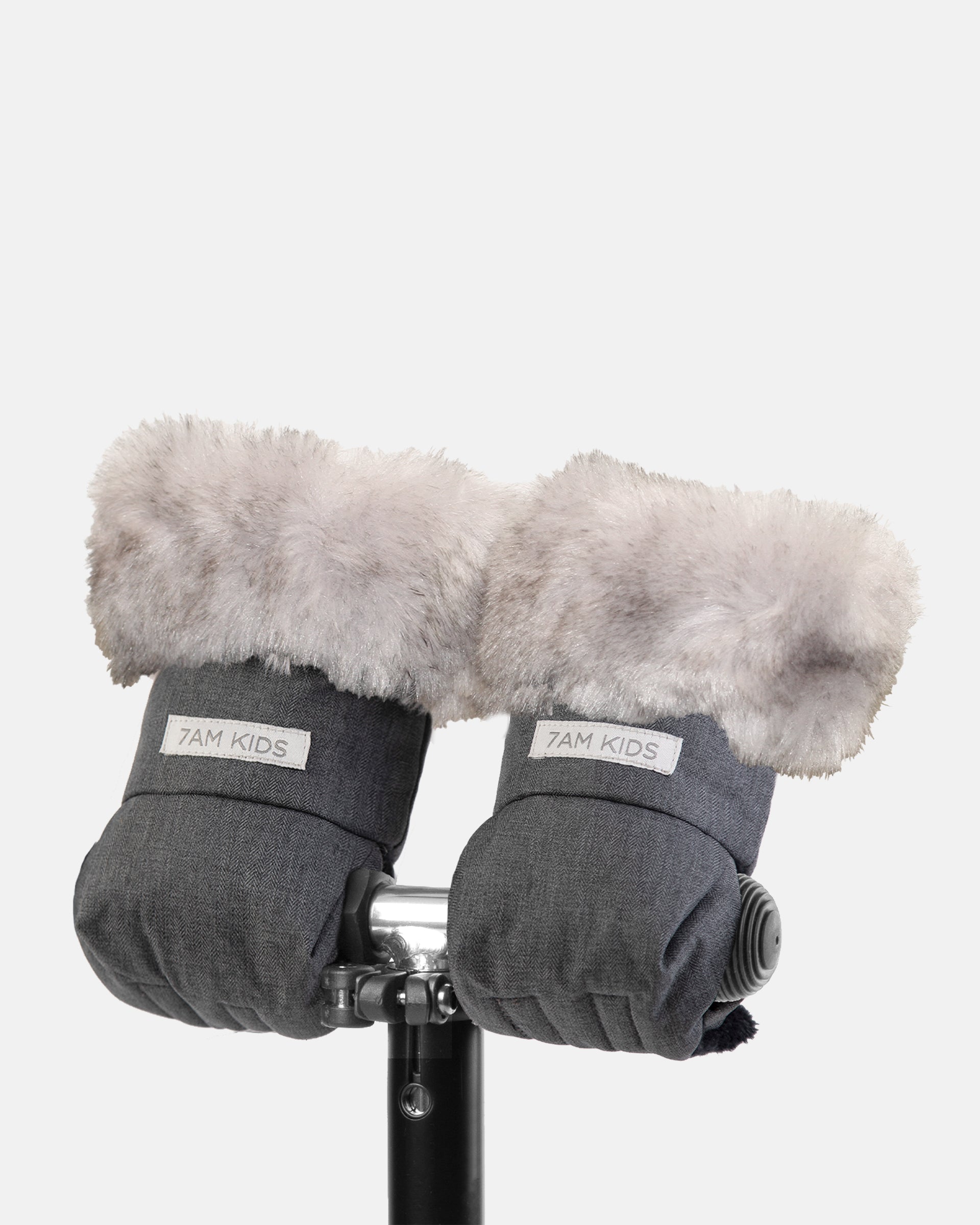 Heather Grey Dark - Arctic Faux Fur//