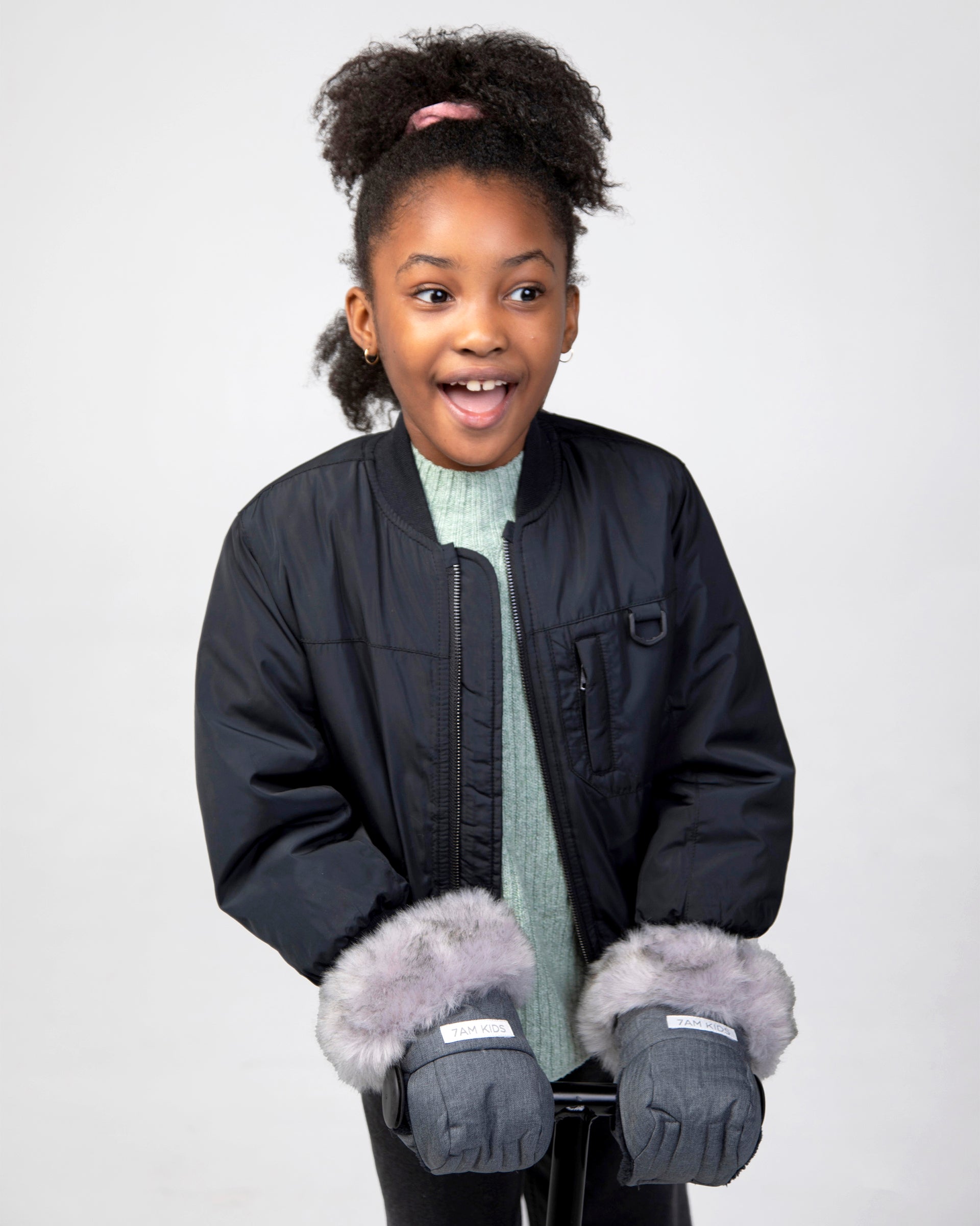 Heather Grey Dark - Arctic Faux Fur//