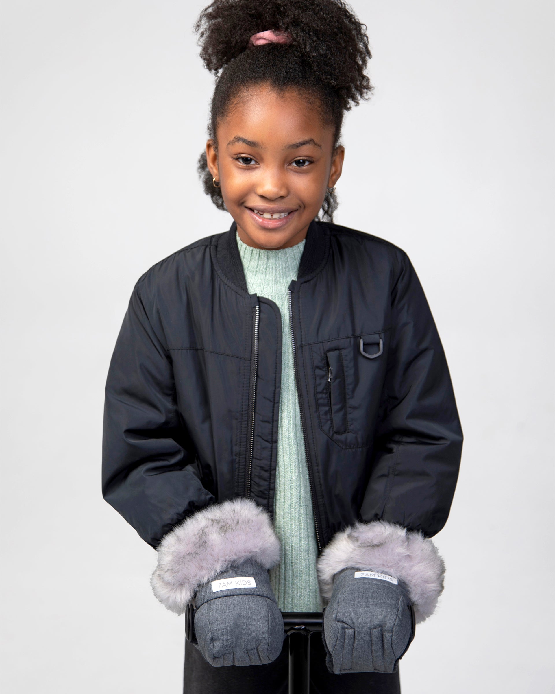Heather Grey Dark - Arctic Faux Fur//
